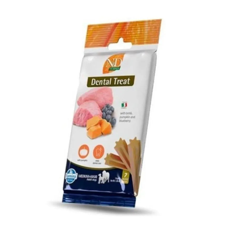 N ve D Kuzulu Yaban Mersinli Diş Sağlığı Medium/Maxi Köpek Ödülü 100 g paket görseli
