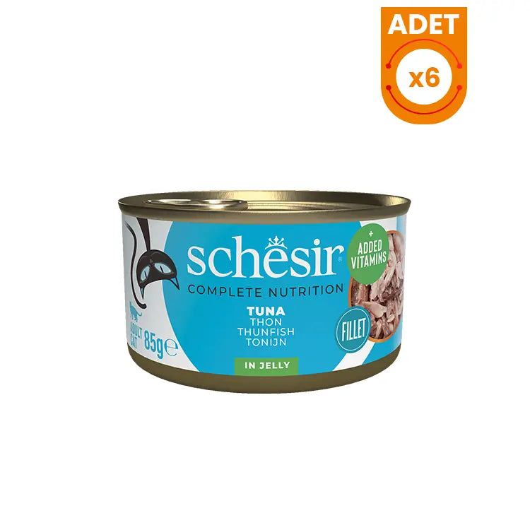 Schesir Ton Balıklı Jöleli Konserve Kedi Maması 1 Adet / 85 g paket görseli