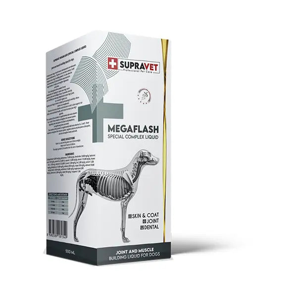 Supravet Mega Flash Xxl Köpek Eklem ve Kas Geliştirici Likit 500 ml paket görseli