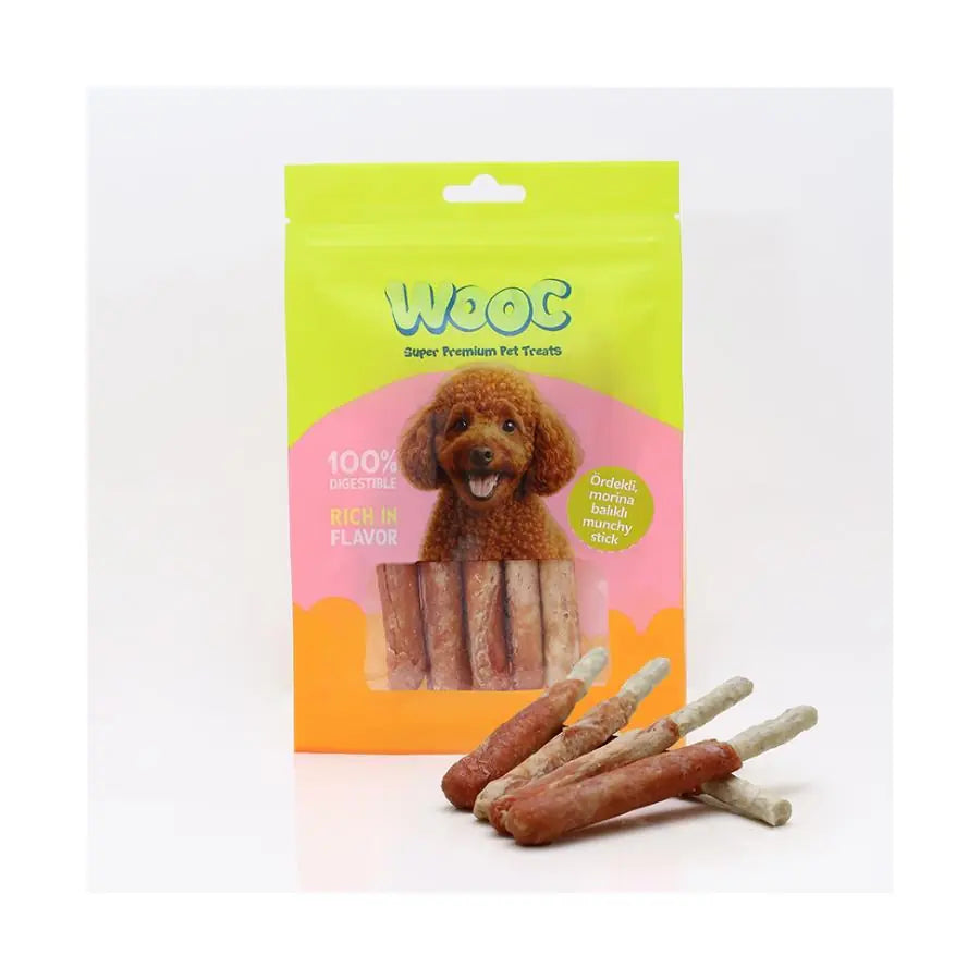 Wooc Ördekli Morina Balıklı Munchy Köpek Ödülü 75 g paket görseli