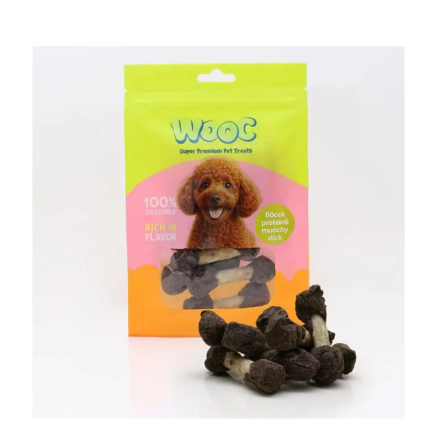 Wooc Böcek Proteinli Munchy Köpek Ödülü 75 g paket görseli