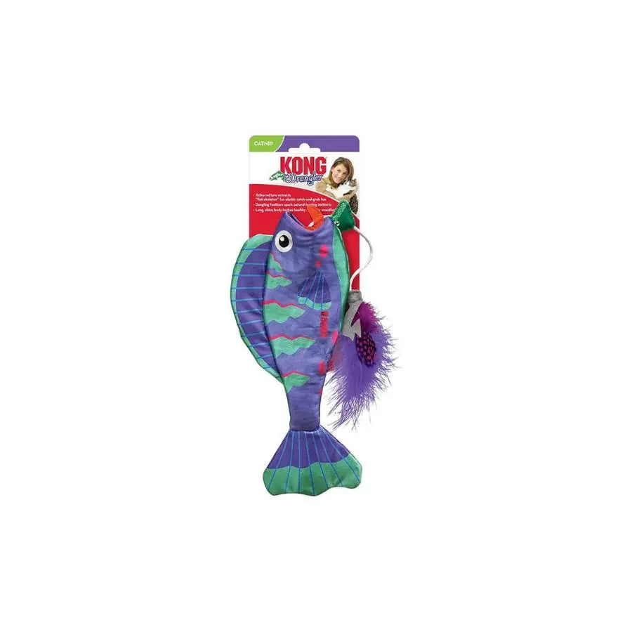 Kong Wrangler Balık Peluş Kedi Oyuncağı 1 paket görseli