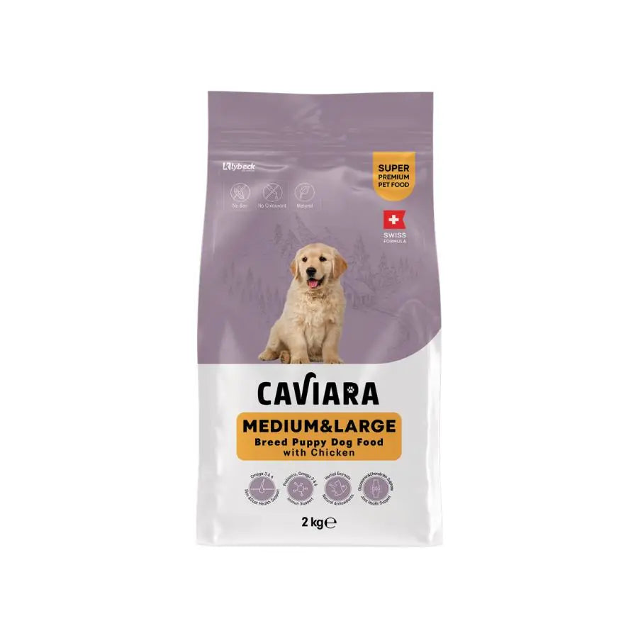 Caviara Tavuklu Orta ve Büyük Irk Yavru Köpek Maması 2 kg / 1 paket görseli