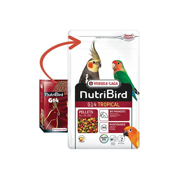 Versele Laga Nutribird C14 Pellet Karışık Paraket Yemi paket görseli