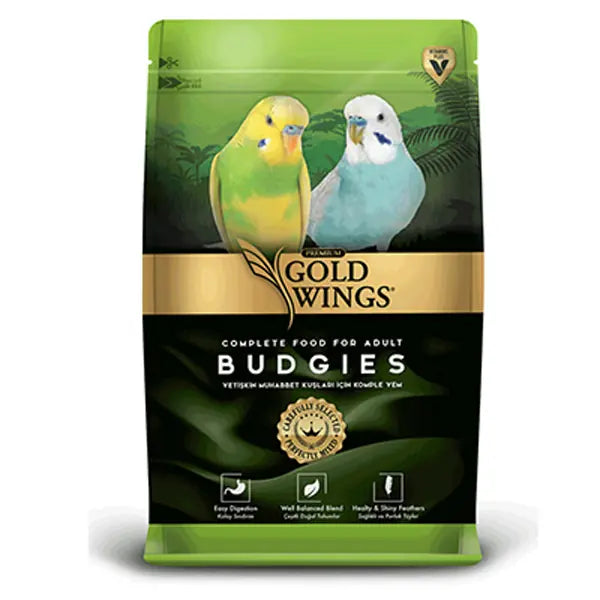 Gold Wings Premium Muhabbet Kuşu Yemi 1 kg paket görseli