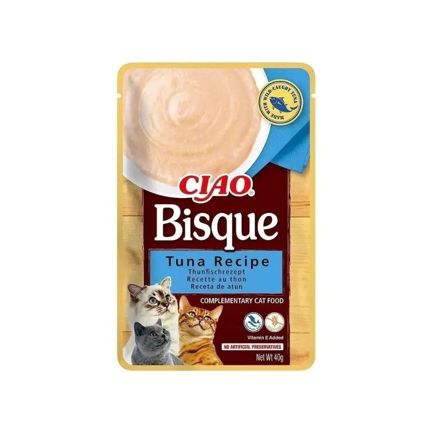 Ciao Bisque Ton Balıklı Sıvı Krema Kedi Ödülü 40 g paket görseli