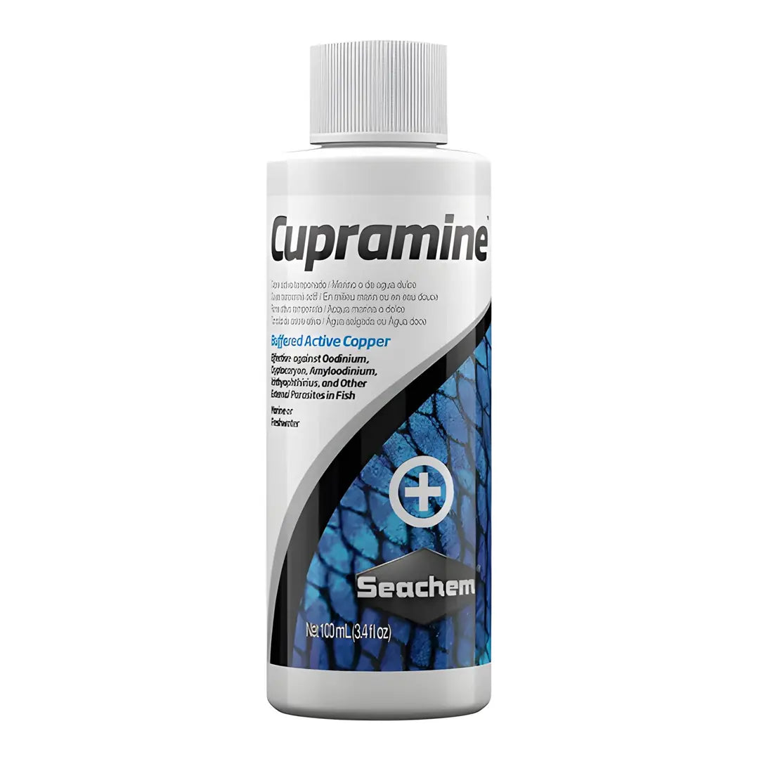 Seachem Cupramine Dış Parazit İlacı 100 ml paket görseli