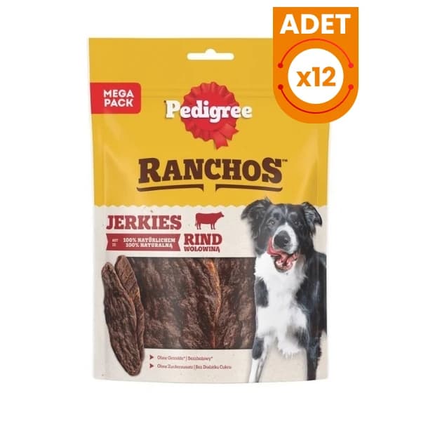 Pedigree Ranchos Jerkies Sığır Etli Tahılsız Kurutulmuş Köpek Ödül Maması 1 Adet / 70 g paket görseli