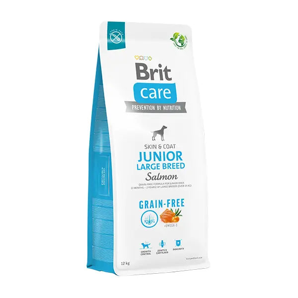Brit Care Tahılsız Skin ve Coat Somonlu Büyük Irk Yavru Köpek Maması 12 kg paket görseli
