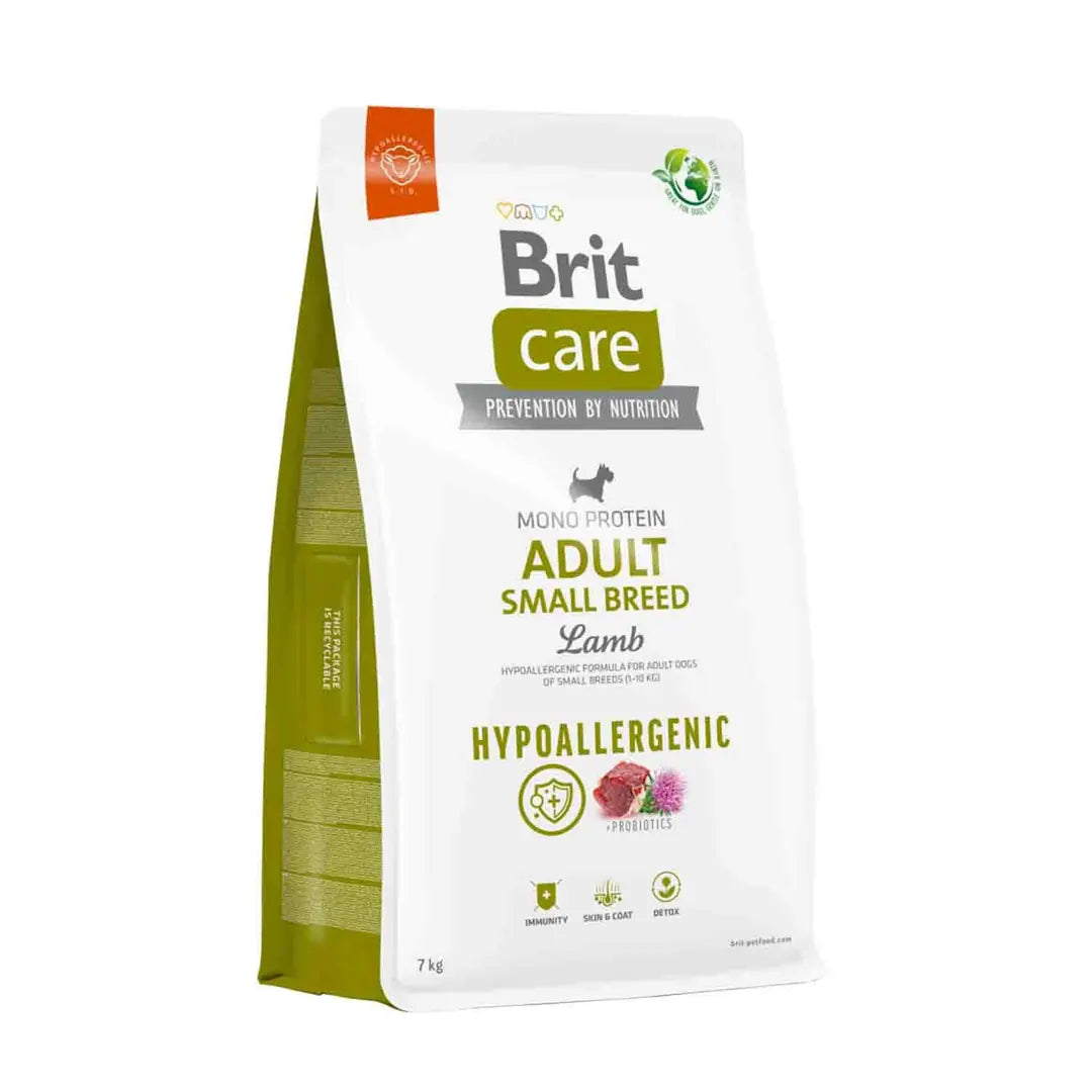 Brit Care Hipoalerjenik Kuzulu Küçük Irk Yetişkin Köpek Maması 7 kg paket görseli