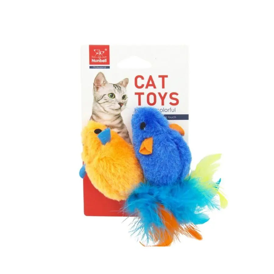 Nunbell Tüylü Fare Kedi Oyuncağı 2'li paket görseli