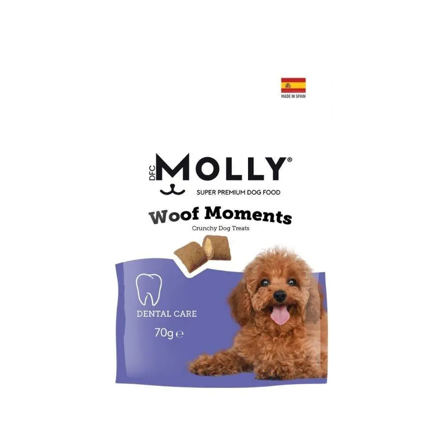 Molly Woof Moments Ağız ve Diş Sağlığı İçin Köpek Ödül Maması 70 g paket görseli