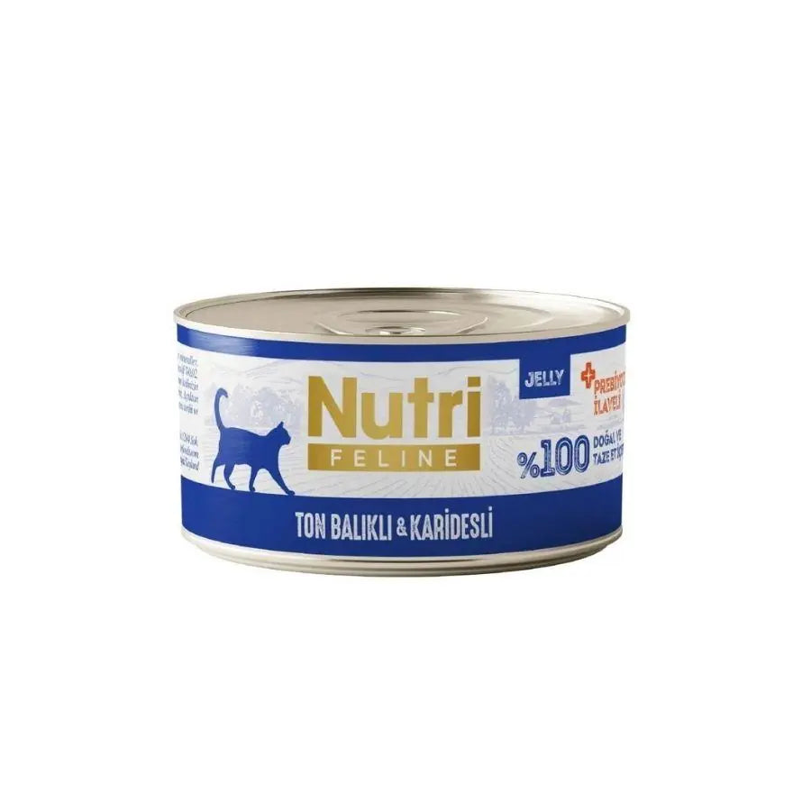 Nutri Feline Ton Balıklı ve Karidesli Tahılsız Yetişkin Kedi Konservesi 70 g paket görseli