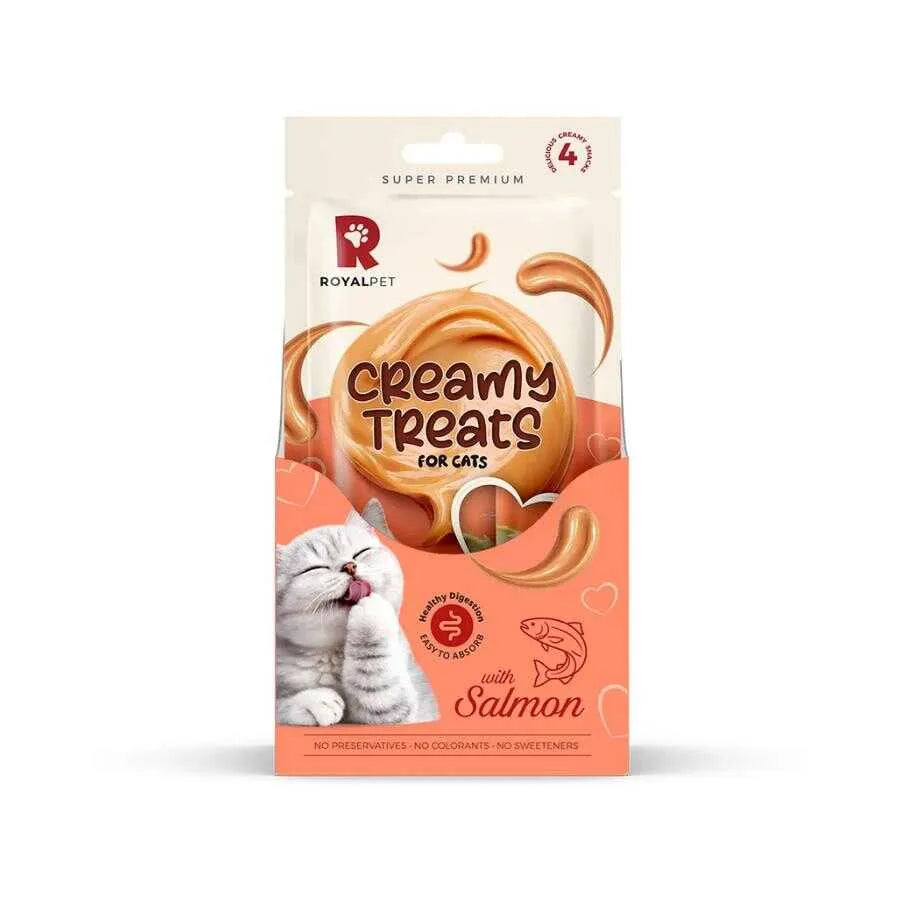 Royalpet Somonlu Kedi Kreması 4x14 g paket görseli