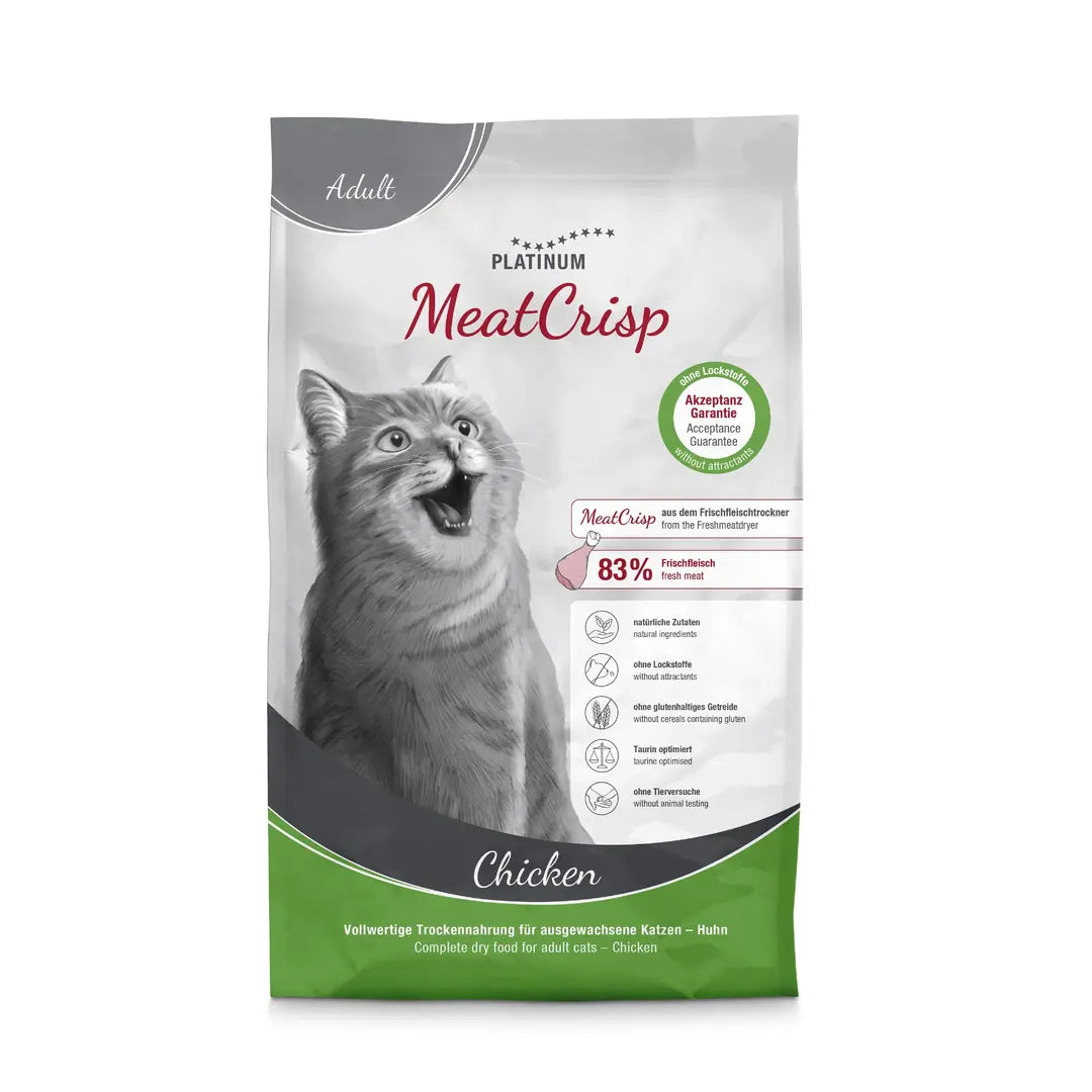 Platinum MeatCrisp Tavuklu Yetişkin Kedi Maması 1,5 kg paket görseli