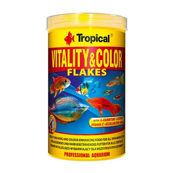 Tropical Vitality ve Color Renk Arttırıcı Pul Balık Yemi 200 g paket görseli