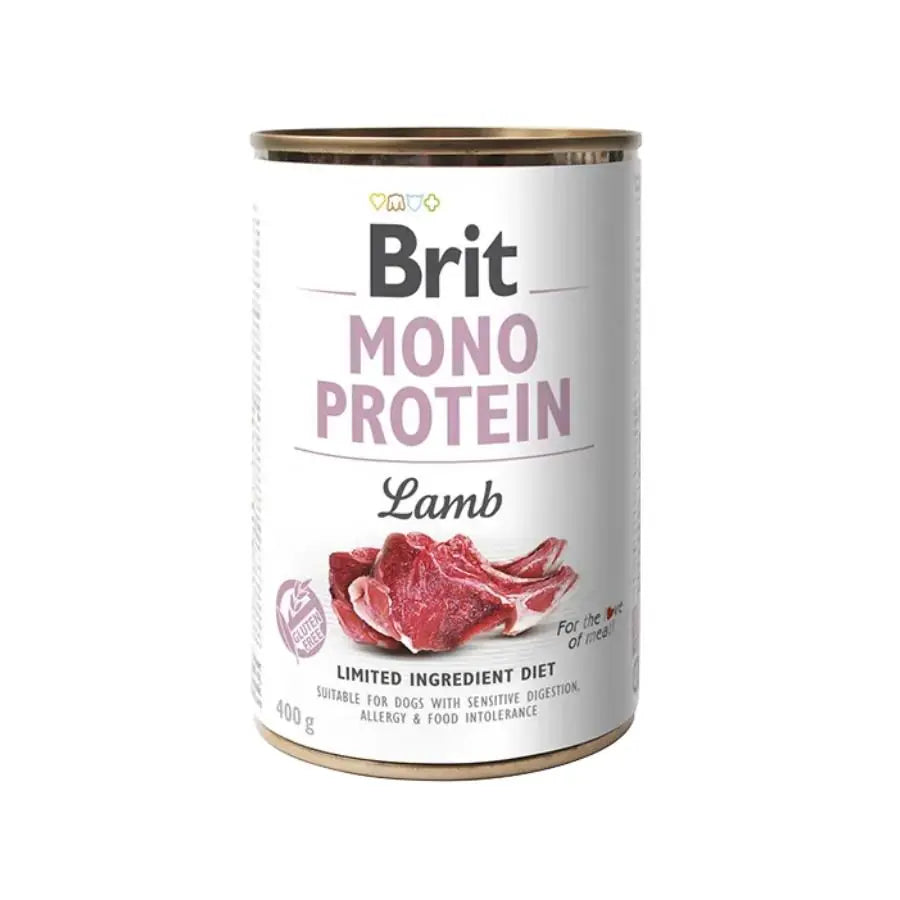 Brit Care Mono Protein Kuzu Etli Yetişkin Köpek Konservesi 400 g paket görseli