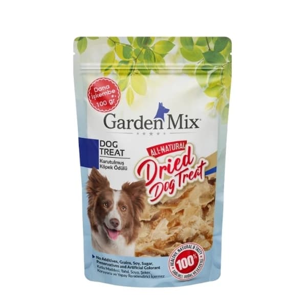 Garden Mix Kurutulmuş Dana İşkembe Köpek Ödül Maması 100 g / 1 Adet paket görseli