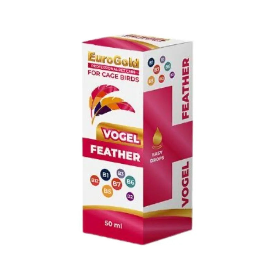 EuroGold Vogel Feather Kuşlar İçin Tüy Bakım Destekleyici Damla 50 ml paket görseli