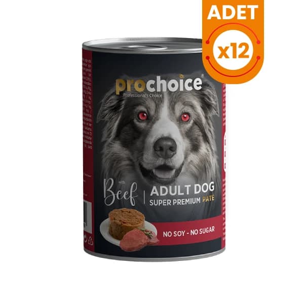 Prochoice Adult Biftekli Yetişkin Köpek Konservesi 12 Adet / 400 g paket görseli