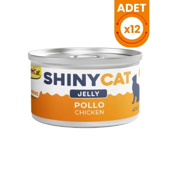 Gimcat Shinycat Tavuklu Konserve Kedi Maması 12 Adet / 70 g paket görseli