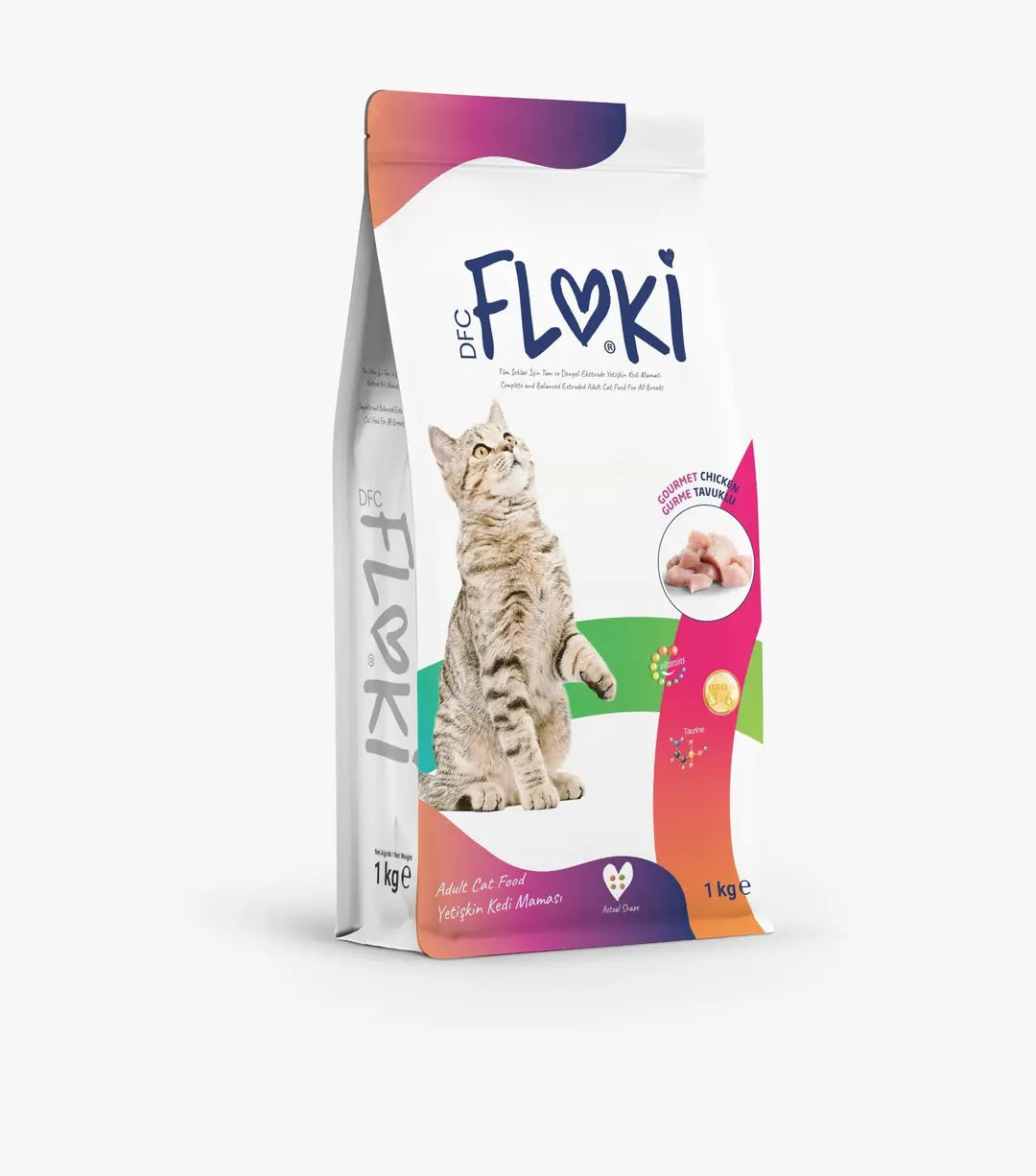 Floki Gurme Tavuklu Yetişkin Kedi Maması 15 kg paket görseli