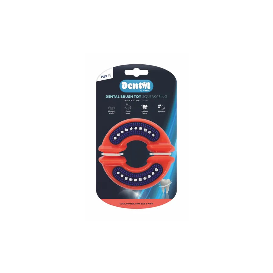 M-Pets Dental Squeaky Rıng Diş Fırçalı Köpek Oyuncağı paket görseli