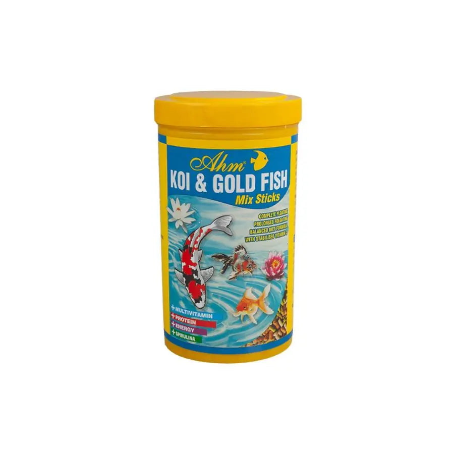 Ahm Koi Gold Fish Mix Sticks Japon Balığı Yemi 1000 ml paket görseli