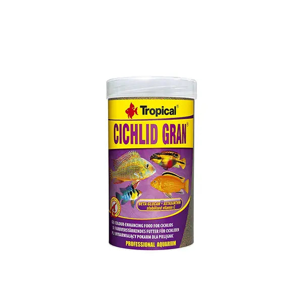 Tropical Cichlid Gran Ciklet Balıkları için Renklendirici Granül Balık Yemi 100 ml / 55 g paket görseli