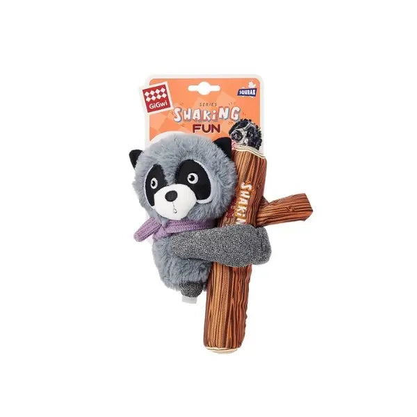 Gigwi Shaking Sesli Rakun Peluş Köpek Oyuncağı Gri paket görseli