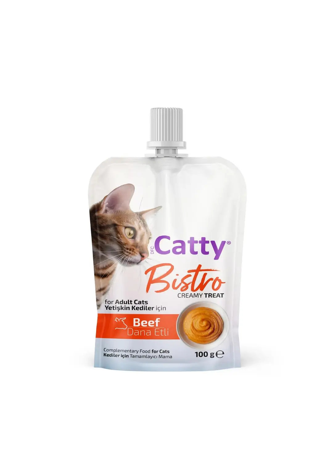 Catty Bistro Dana Etli Yetişkin Kedi Krema Ödülü 100 g paket görseli