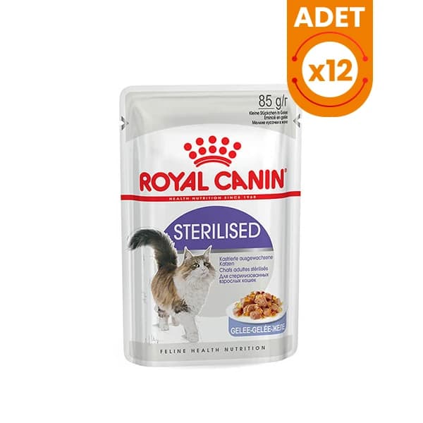 Royal Canin Sterilised Jelly Pouch Kısırlaştırılmış Kedi Maması 12 Adet / 85 g paket görseli