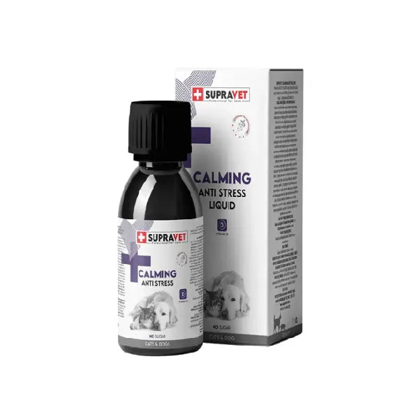 Supravet Calming Anti Stress Kedi ve Köpekler için Sıvı Sakinleştirici Damla 100 ml paket görseli