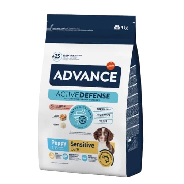 Advance Puppy Sensitive Somonlu Hassas Yavru Köpek Maması 3 kg paket görseli