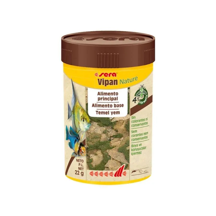 Sera Vipan Nature Süs Balıkları İçin Pul Temel Yem 100 ml paket görseli