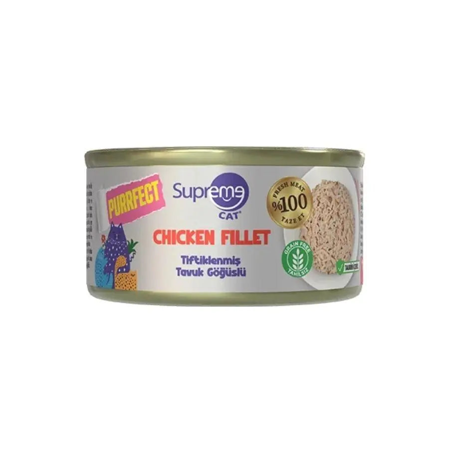 Supreme Cat Purrfect Tiftiklenmiş Tavuk Göğüslü Yetişkin Kedi Konservesi 70 g paket görseli