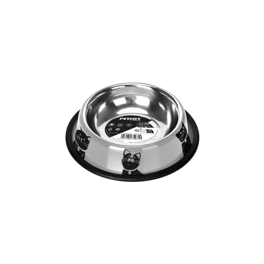M-PETS PETJOY CATFAMİLY ÇELİK MAMA KABI (M) 850 ml paket görseli
