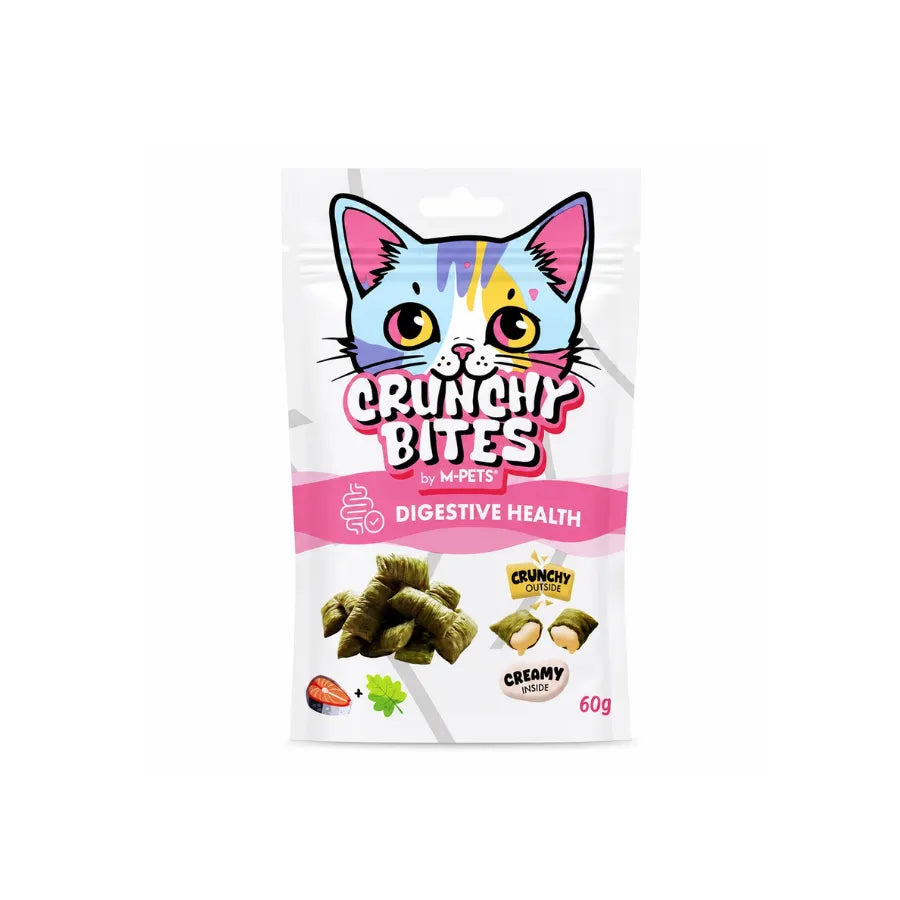 M-Pets Crunchy Bites Dıgestıve Health Sindirim Destekleyici Kedi Ödülü 60 g paket görseli