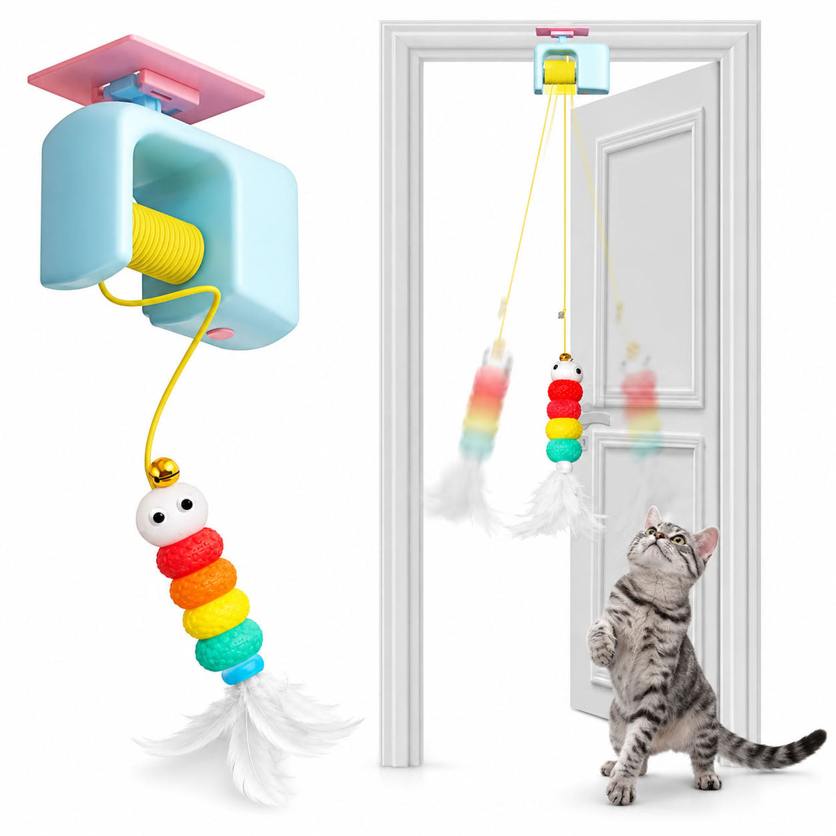 Kendinden Yapışkanlı Asılabilir Lux Kedi Oyun Oltası