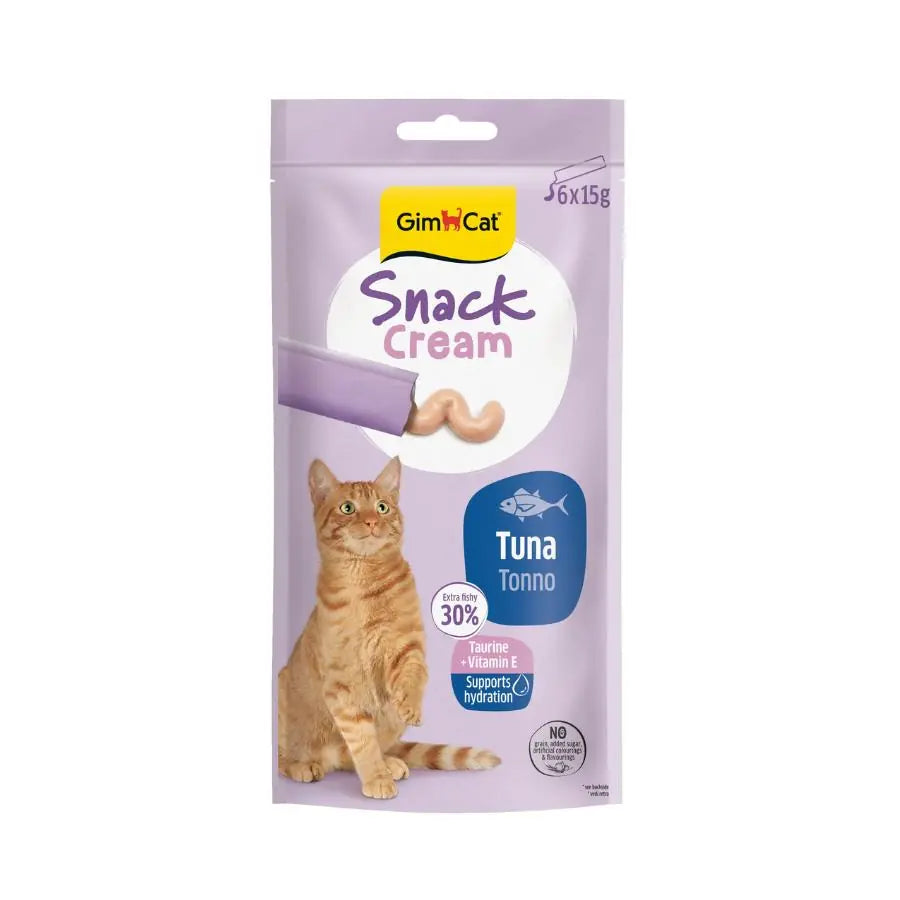 GimCat Snack Cream Ton Balıklı Kedi Ödülü 6x15Gr paket görseli