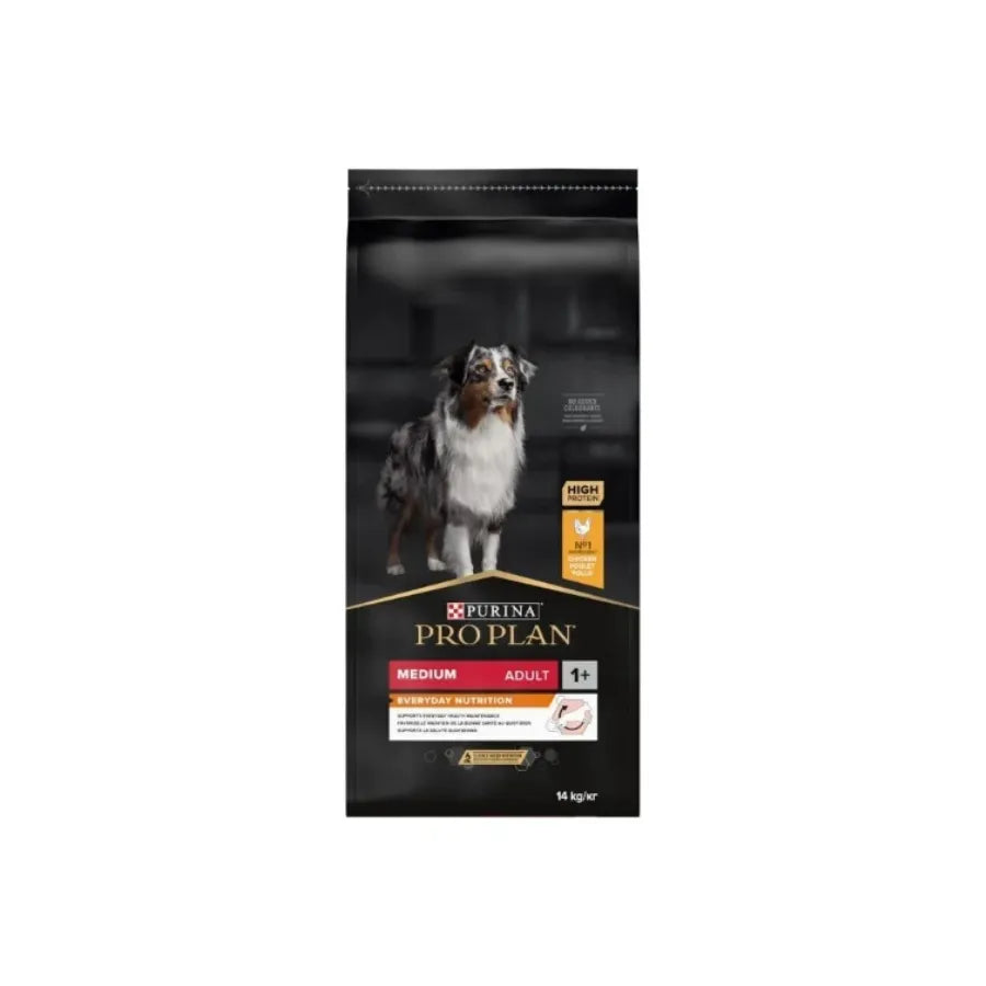 Pro Plan Medium Adult Orta Irk Tavuklu Yetişkin Köpek Maması 14 kg paket görseli