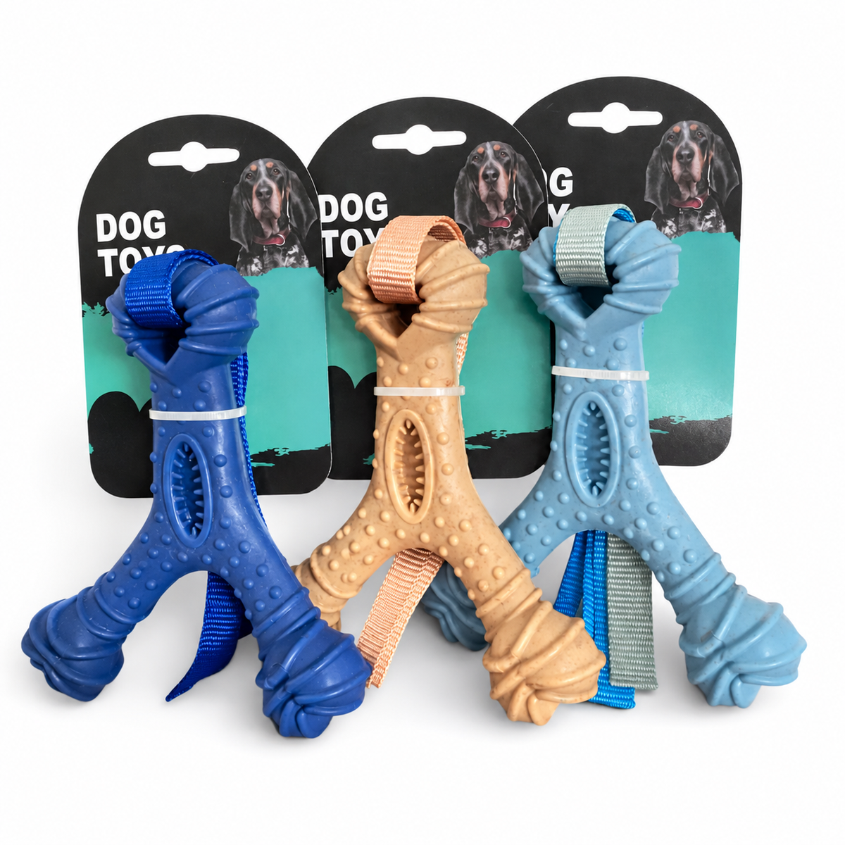 Üç renk köpek kemik diş kaşıma oyuncağı